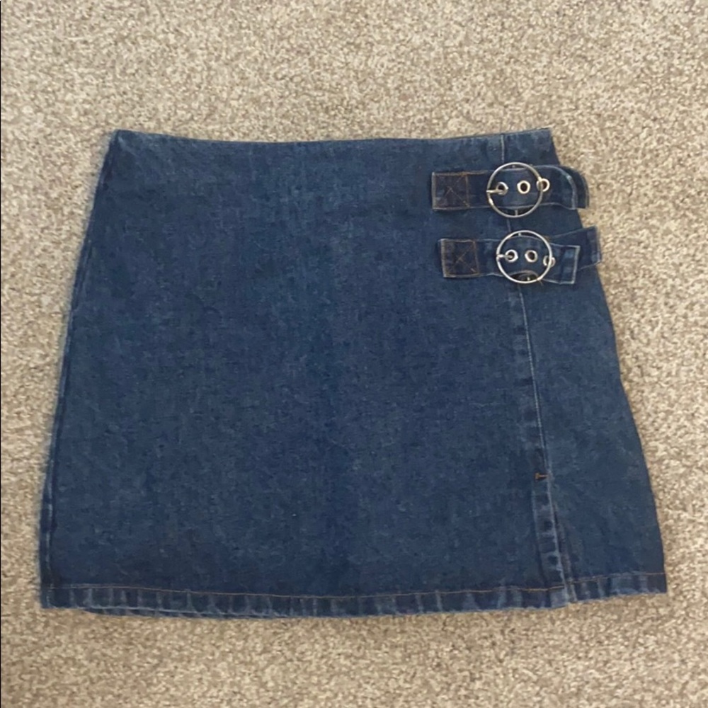 American Threads Jean Skirt